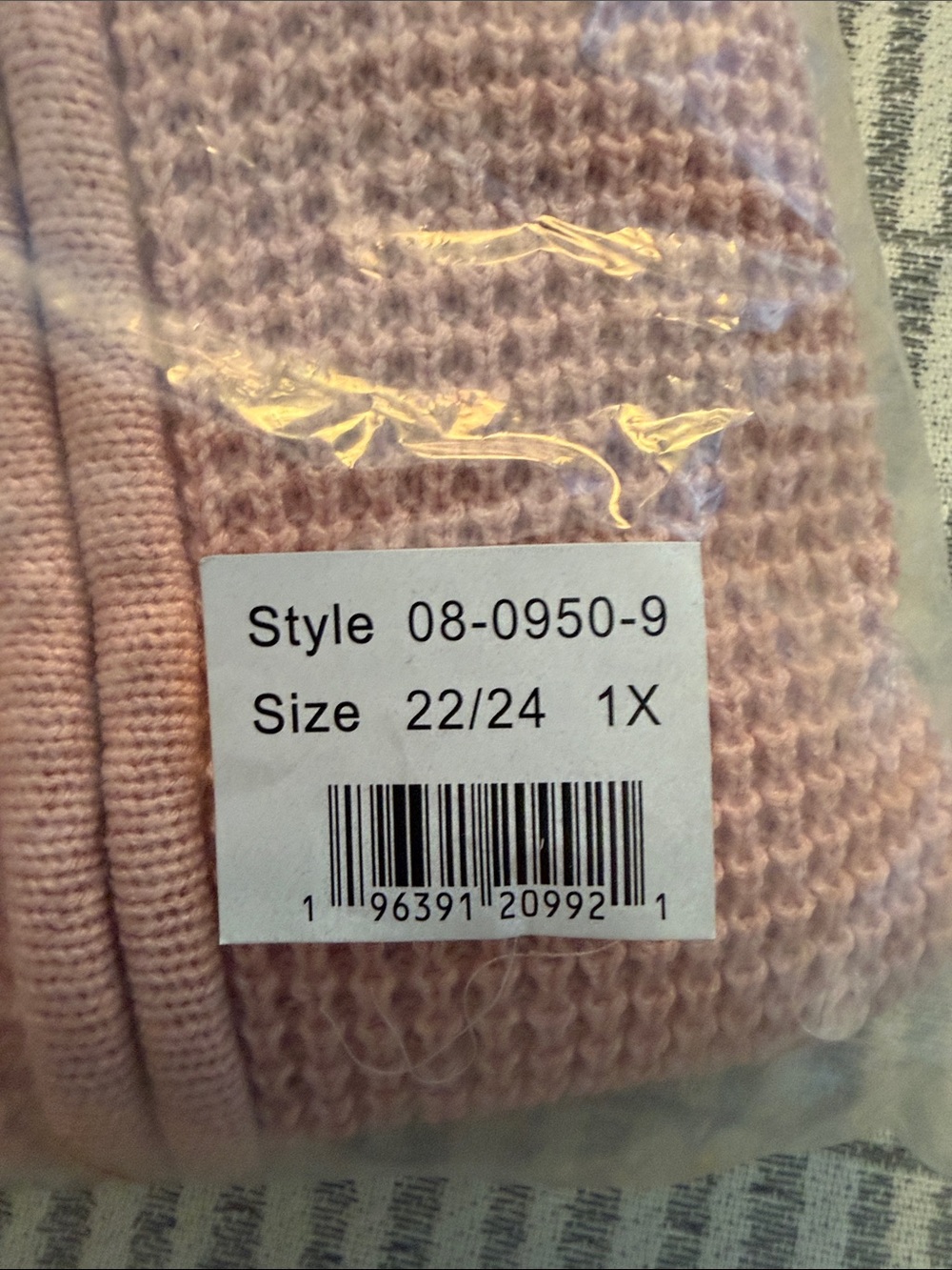 Roaman's Dusty Pink Waffle-Knit Cardigan Size 1x - Picture 3 of 4